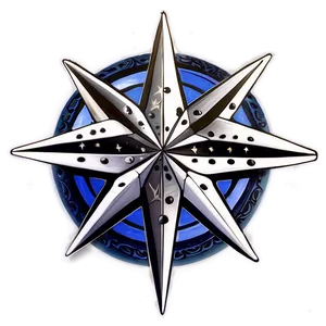 Nautical Star Tattoo Graphic Png Npk40 PNG Image