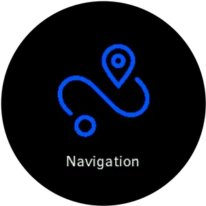 Navigation Icon Blue Path PNG Image