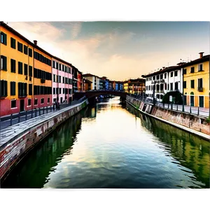 Navigli Milan Canal Png Hhm PNG Image