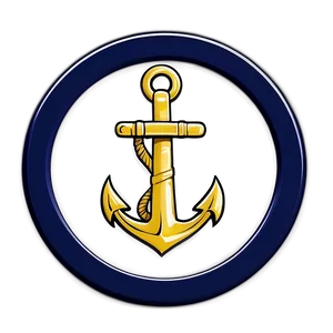 Navy Anchor In Circle Png Fss68 PNG Image