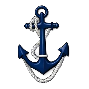 Navy Anchor With Rope Png 06292024 PNG Image