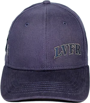 Navy Blue Firefighter Cap L V F R Embroidery PNG Image