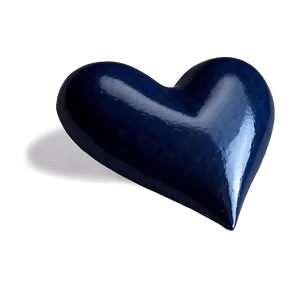 Navy Blue Heart Emoji Png Xcu PNG Image