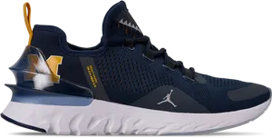 Navy Blue Sports Sneaker PNG Image