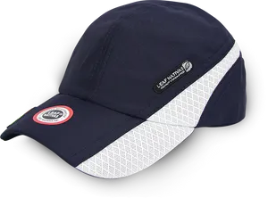 Navy White Sport Cap PNG Image