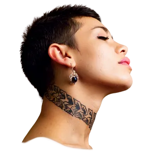 Neck Tattoo Design Ideas Png Yfb PNG Image