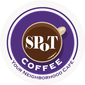 Neighborhood Cafe Coffee Logo PNG Image