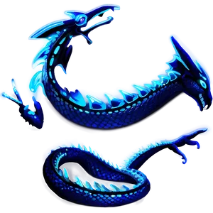 Neon Blue Dragon Picture Png Pvi93 PNG Image