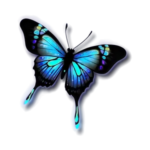 Neon Butterfly Emoji Png Wsj44 PNG Image