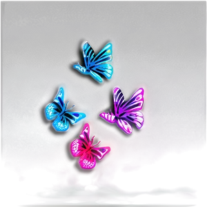 Neon Butterfly Fantasy Png Vhp49 PNG Image