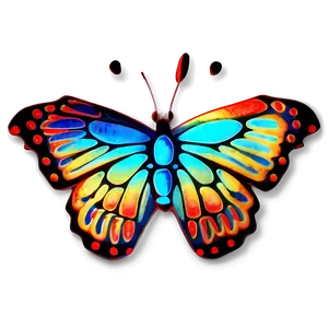 Neon Butterfly Picture Png 18 PNG Image