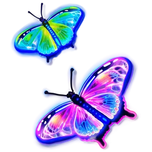 Neon Butterfly Picture Png Igm98 PNG Image