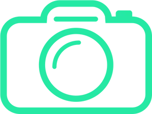 Neon Camera Vector Icon PNG Image