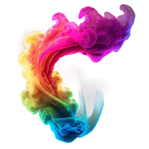 Neon Color Smoke Wave Png 06122024 PNG Image