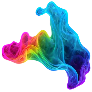 Neon Color Smoke Wave Png 81 PNG Image