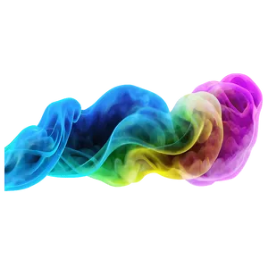 Neon Color Smoke Wave Png Hnp PNG Image