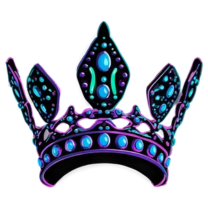 Neon Crown Outline Png Cpq PNG Image