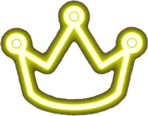 Neon Crown Sticker Snapchat PNG Image