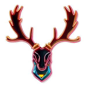 Neon Deer Head Sign Png Vsd73 PNG Image