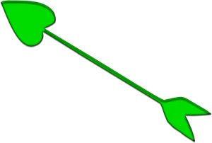 Neon Green Arrowon Black Background PNG Image