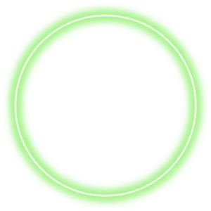 Neon Green Circleon Black Background PNG Image