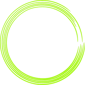 Neon Green Concentric Circles Graphic PNG Image