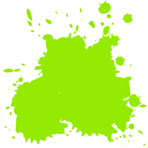 Neon Green Splatter Graphic PNG Image