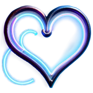 Neon Heart Light Png 06122024 PNG Image