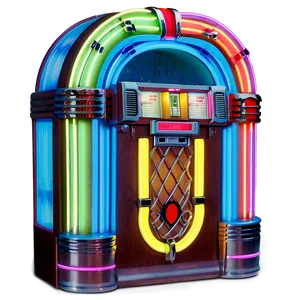 Neon Light Jukebox Png Loe PNG Image