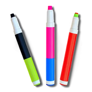 Neon Markers Set Png Kps73 PNG Image