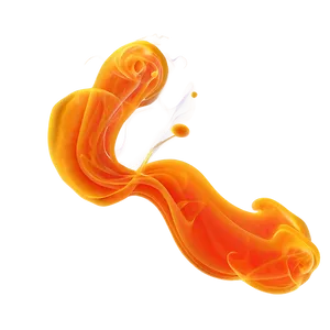 Neon Orange Smoke Wave Png Ybi79 PNG Image