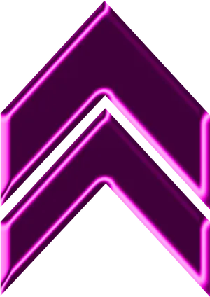 Neon Pink Arrow Sign PNG Image