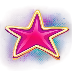 Neon Pink Stars Png 38 PNG Image