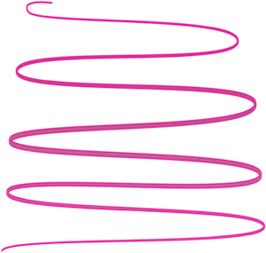 Neon Pink Swirlson Black Background PNG Image