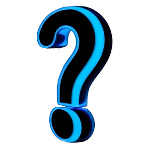 Neon Question Mark Transparent Png Pae PNG Image