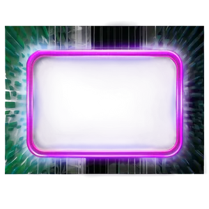 Neon Rectangle Banner Png Ipl PNG Image