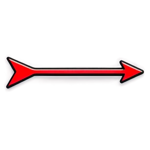 Neon Red Arrow Png Tfw PNG Image