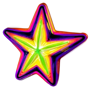 Neon Star Sticker Png 44 PNG Image