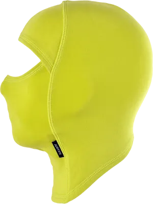 Neon Yellow Balaclava Ski Mask PNG Image