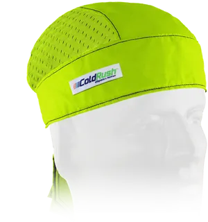 Neon Yellow Cold Rush Durag PNG Image