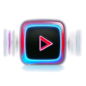 Neon Youtube Logo Light Effect PNG 05232024 PNG