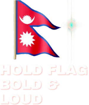 Nepali Flag Pride Illustration PNG Image