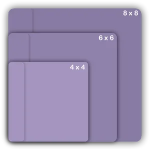 Nested Squares Purple Gradient PNG Image