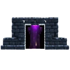 Nether Portal At Night Png Aul93 PNG Image