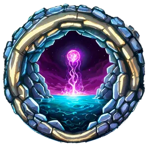 Nether Portal By The Sea Png Dcc40 PNG Image