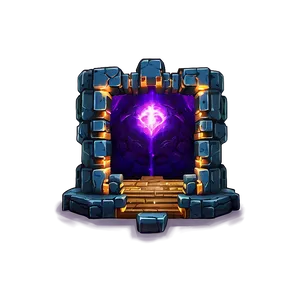 Nether Portal Enclosed In Netherrack Png Mfn49 PNG Image