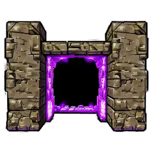 Nether Portal In A Forest Png Cyn20 PNG Image