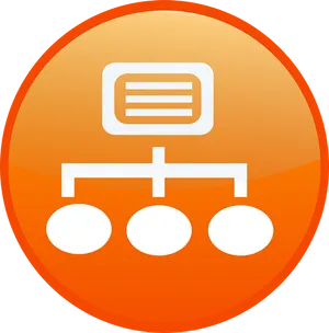 Network Diagram Icon PNG Image