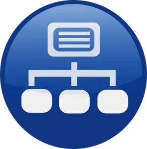 Network Diagram Icon PNG Image