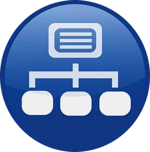 Network Diagram Icon PNG Image